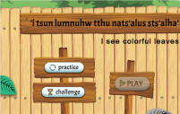 ’i tsun lumnuhw tthu nats’alus sts’alha’ color choosing game